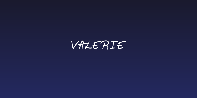 Valerie Social Header
