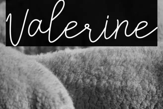 Valerine Font examples