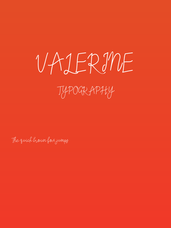 Valerine Poster