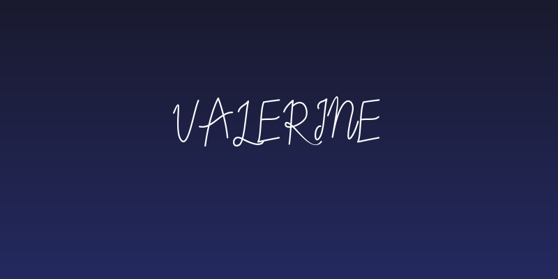 Valerine Social Header
