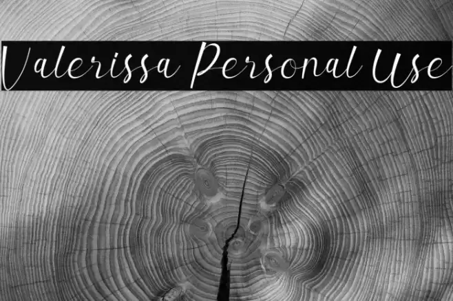 Valerissa Personal Use Шрифта examples