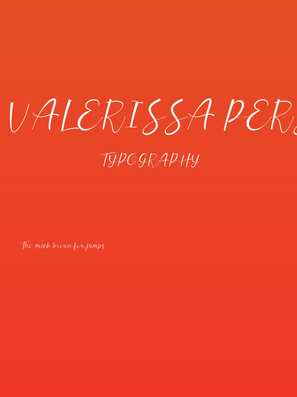 Valerissa Personal Use Poster