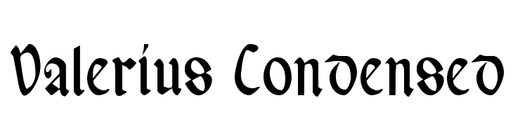 Valerius Condensed  Free Fonts Download