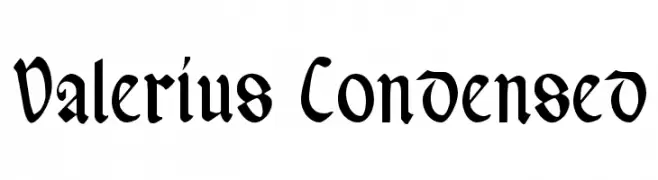 Valerius Condensed  Fuentes Gratis Descargar