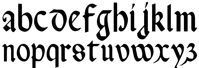 Valerius Condensed Font LOWERCASE