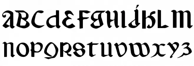 Valerius Expanded Schriftart Groß