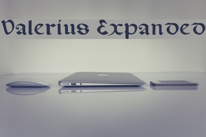Valerius Expanded Font examples
