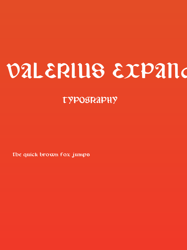 Valerius Expanded Poster