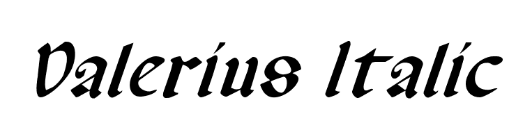 Valerius Italic フォント