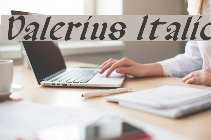 Valerius Italic Font examples