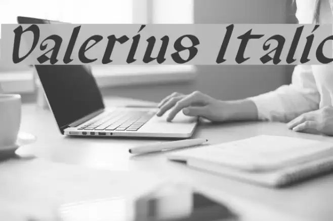 Valerius Italic Fonte examples