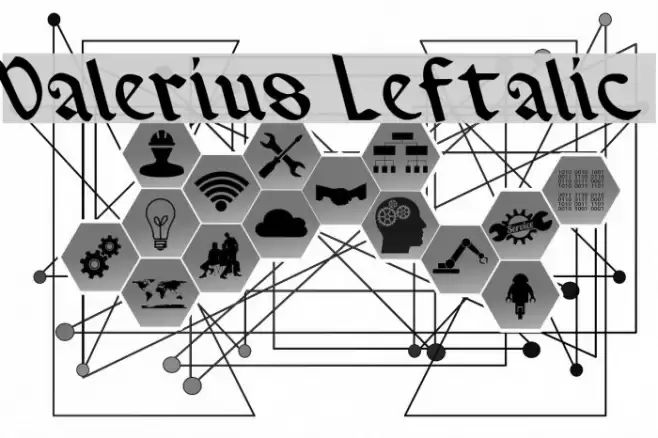 Valerius Leftalic Font examples