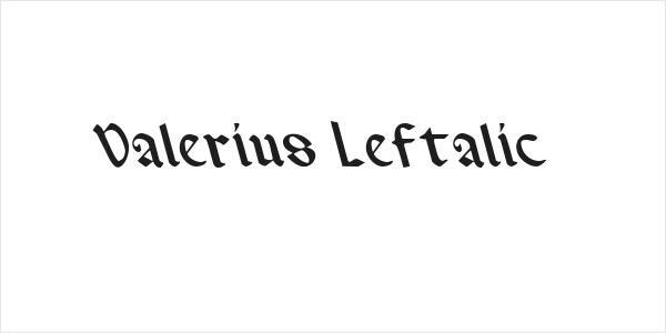 Valerius Leftalic Logo