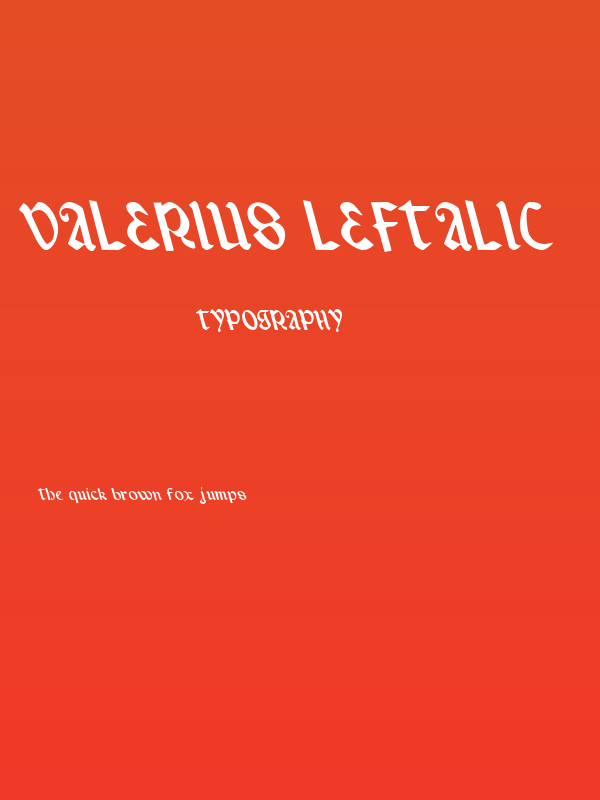Valerius Leftalic Poster