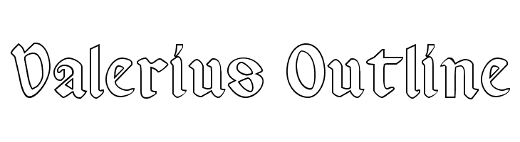 Valerius Outline  font caratteri gratis