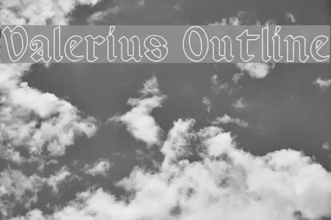 Valerius Outline Fonte examples