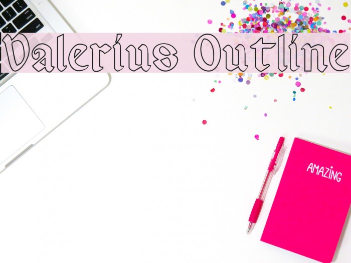 Valerius Outline Font examples