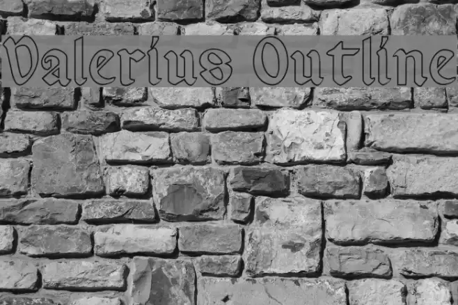 Valerius Outline Fonte examples