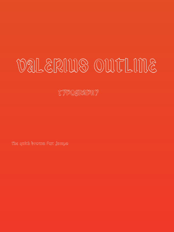 Valerius Outline Poster