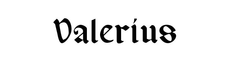 Valerius  les polices de caractères gratuit tlcharger