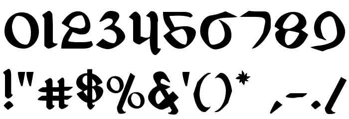 Valerius Font OTHER CHARS