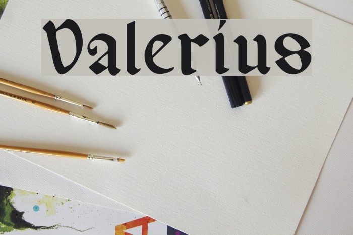 Valerius Font examples