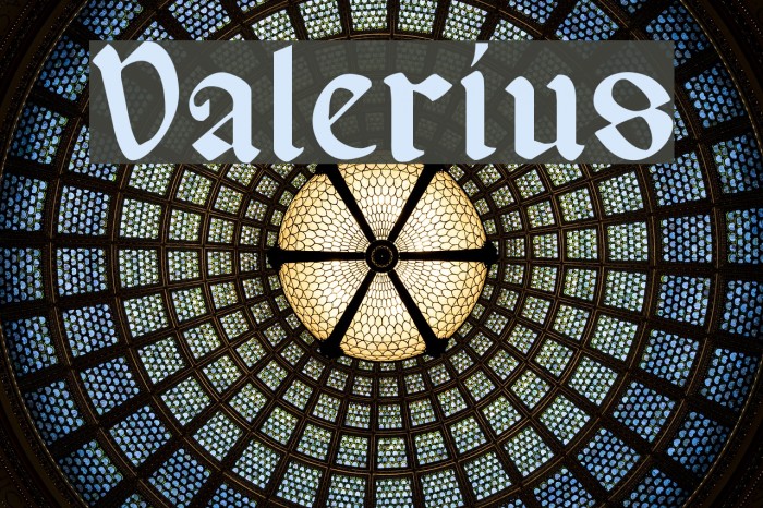 Valerius Font examples