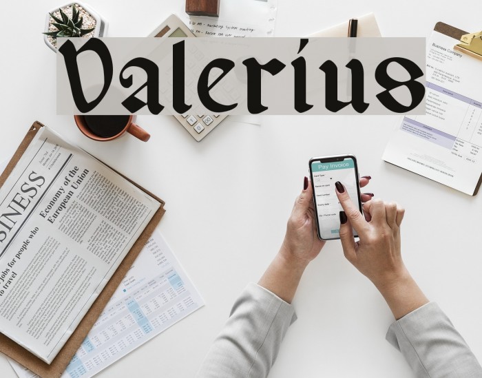 Valerius Font examples