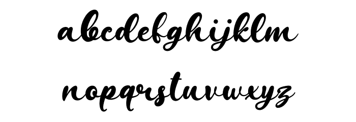 Valestine Font LOWERCASE
