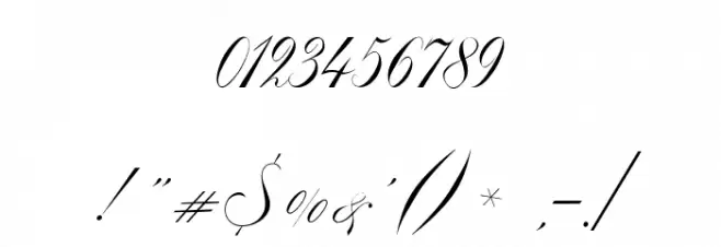 ValetiaScript Font OTHER CHARS