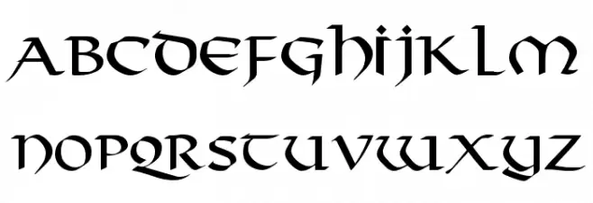 Valhalla Normal Schriftart Groß