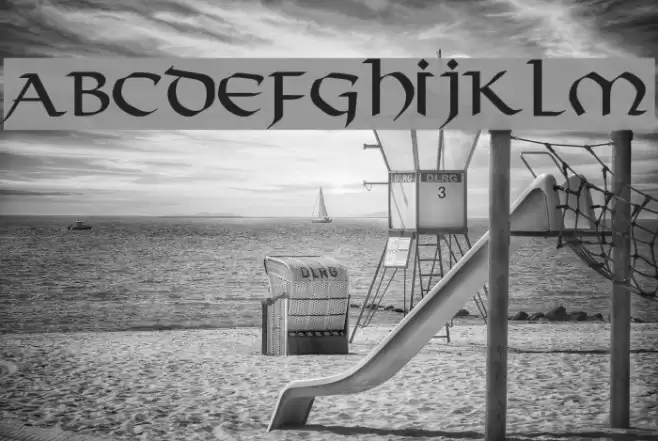 Valhalla Normal Schriftart examples