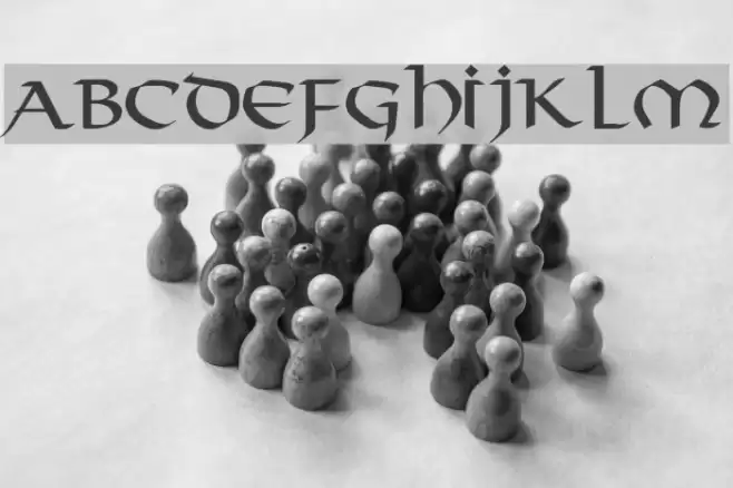 Valhalla Normal Schriftart examples