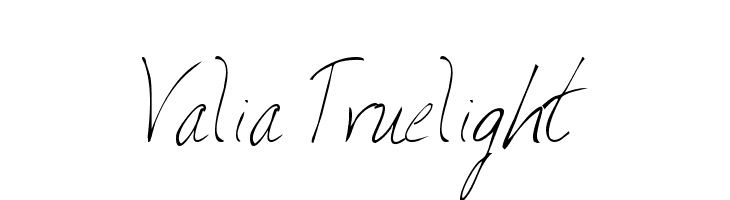 Valia Truelight Font