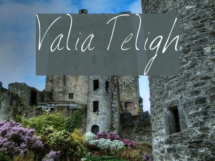 Valia Truelight Font examples