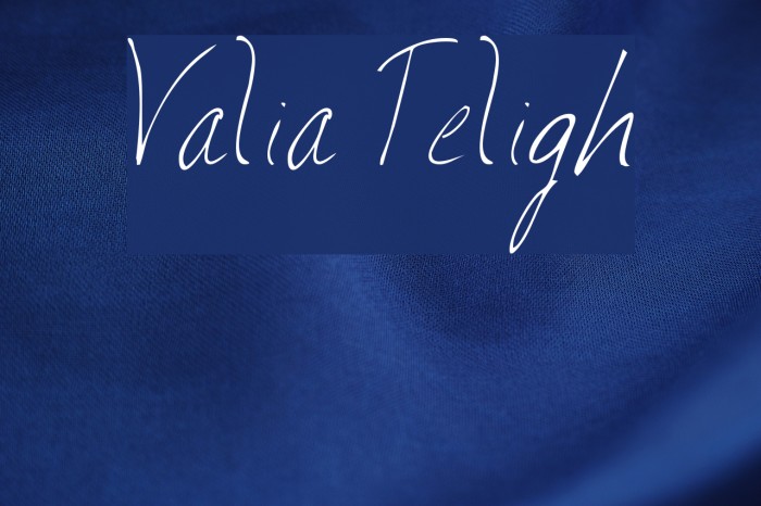 Valia Truelight Font examples