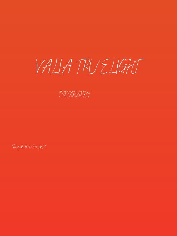 Valia Truelight Poster