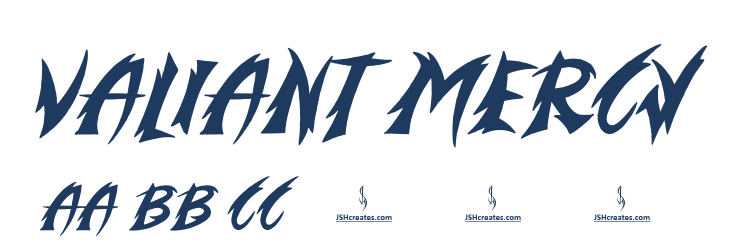 Valiant Mercy Font Preview