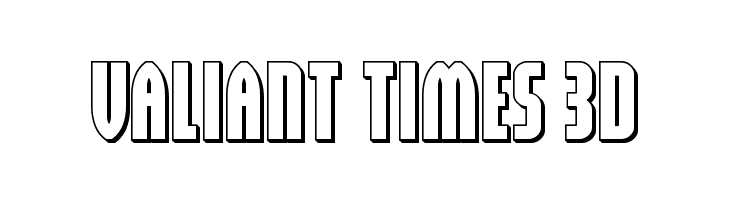 Valiant Times 3D  免费字体下载