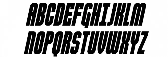 Valiant Times Condensed Italic Fonte MAIÚSCULAS