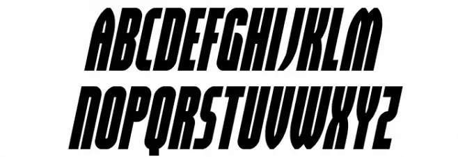 Valiant Times Condensed Italic خط أحرف صغيرة