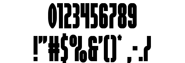 Valiant Times Condensed Font OTHER CHARS
