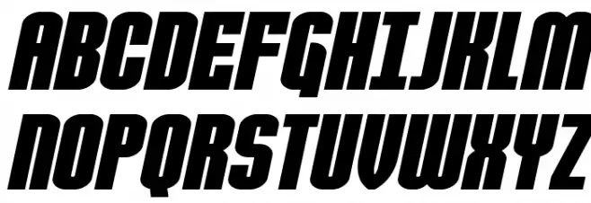 Valiant Times Expanded Italic Шрифта ВЕРХНИЙ