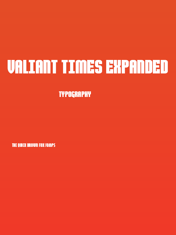 Valiant Times Expanded Poster