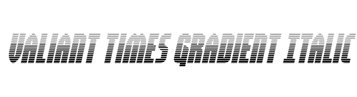 Valiant Times Gradient Italic  font caratteri gratis