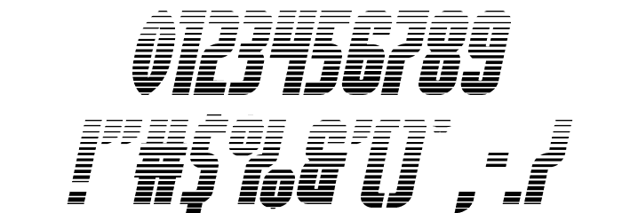 Valiant Times Gradient Italic Font OTHER CHARS