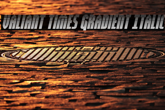 Valiant Times Gradient Italic Example 1