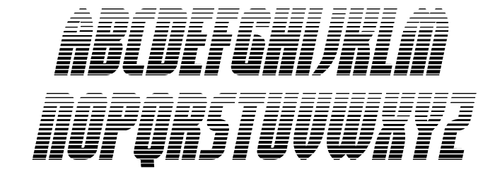 Valiant Times Gradient Italic Font LOWERCASE