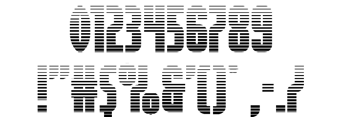 Valiant Times Gradient Font OTHER CHARS