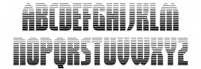 Valiant Times Gradient フォント 小文字